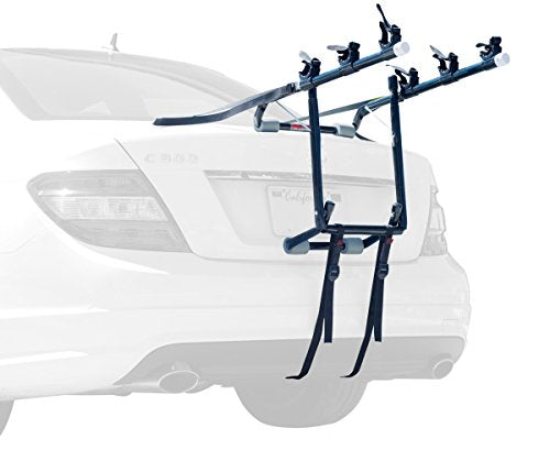 Allen Deluxe 3-Bike Trunk Mount Rack, Blk/ Silver - size: 3-Bike