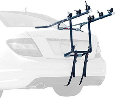 Allen Deluxe 3-Bike Trunk Mount Rack, Blk/ Silver - size: 3-Bike