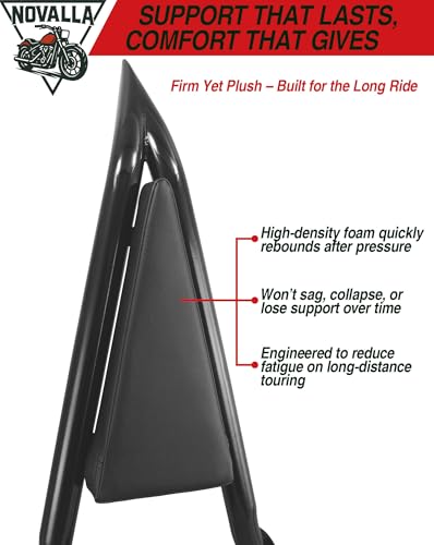 33” Tall Detachable Sissy Bar Backrest Pad Fit For Harley Low Rider ST FXLR FXRST FXLRS FXLRST FLSB 2018-2025(GB) - color: GB