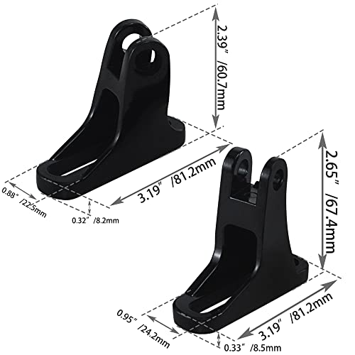 Rear Passenger Mini Footboard Mount Fit for Harley Touring Models 1993-2024 Road King FLHR Road Glide FLTRX Street Glide FLHX Electra Glide FLHT,Black
