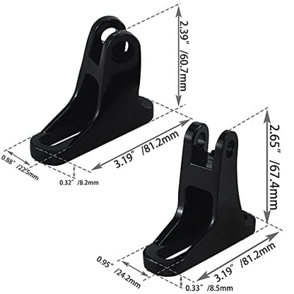 Rear Passenger Mini Footboard Mount Fit for Harley Touring Models 1993-2024 Road King FLHR Road Glide FLTRX Street Glide FLHX Electra Glide FLHT,Black