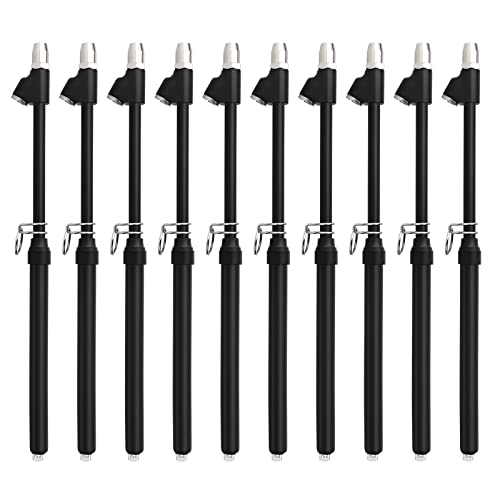 MEANLIN MEASURE Black Double Straight Type Tire Pressure Gauge, 10Pcs, 10-150 Psi, Suitable for Trucks, Cars, Motorcycles - color: Black, size: 10-150Psi(10)