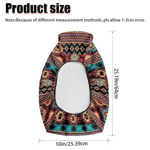 SEANATIVE Brown Aztec ATV Seat Cover Waterproof Non-Slip Universal Four Wheeler Seat Cover Motorcycle Passenger Seat Cushion Breathable Padded Protector - color: Brown Aztec