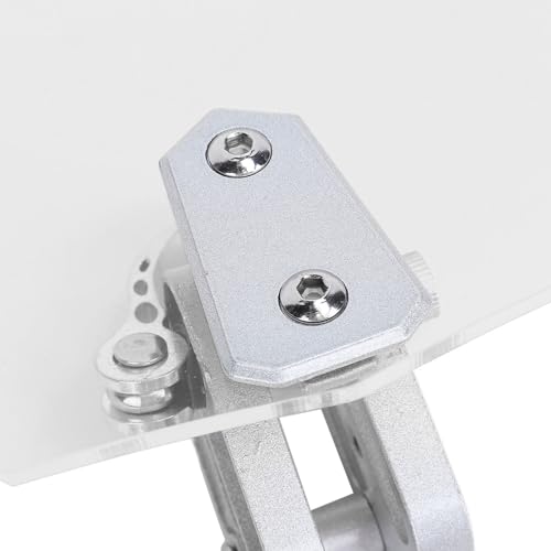 Motorcycle Windscreeb Extension, Wind Deflector Windscreen Extension for Motorbike, Windscreeb Acrylic Heightened Adjustable Clip On (Transparent) - size: Transparent