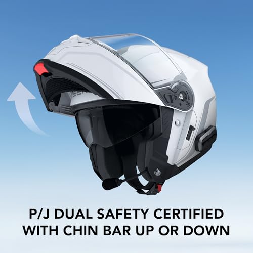 Sena OUTRUSH 2 Modular Smart Motorcycle Helmet with Bluetooth Connectivity and Mesh Intercom Communication - color: Matte Black