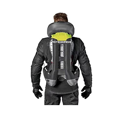 Reflective Motorcycle Jacket Motorcycle Airbag Vest Reflective Tape On Chest and Back Motorcycle Inflatable Vest (Color : Preto, Size : XX-Large) - color: Preto, size: XX-Large