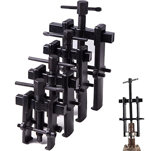 4 Bearing Puller 2'' 3'' 4'' 6'' with 2 Jaws Bearing Puller Tool Adjustable, Chrome Vanadium Steel Bearing Gear Puller Kit Hand Remover Tool Pump Pulley Remover for Wheel, Motorcycle, Bearings, Gears - size: 2-Jaw Bearing Puller 2'' 3'' 4'' 6''