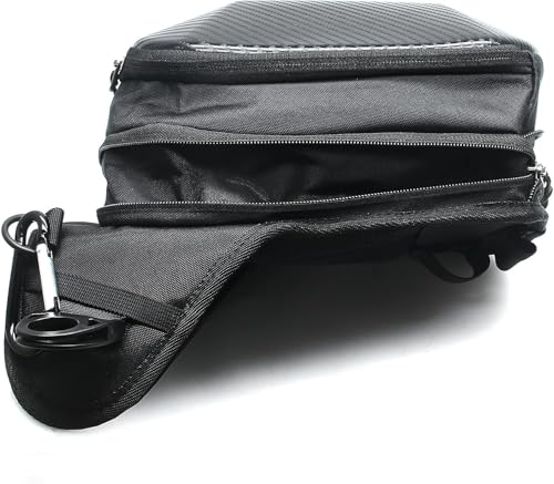 MZS Motorcycle Tank Bag, 4.5L Hard Shell Drop Leg Bag Thigh Waist Pack Magnetic Storage Bags for Men Women Cycling Hiking Running Black - size: 4.5L