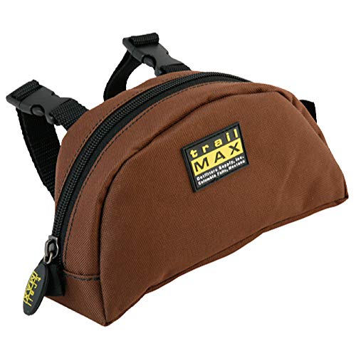 TrailMax Pommel Pocket – Compact Saddle Horn Storage Pouch for Trail Riding – Secure Front Saddle Bag for Phone, Snacks & Small Gear – Durable All-Weather Construction – Easy Access - color: Brown