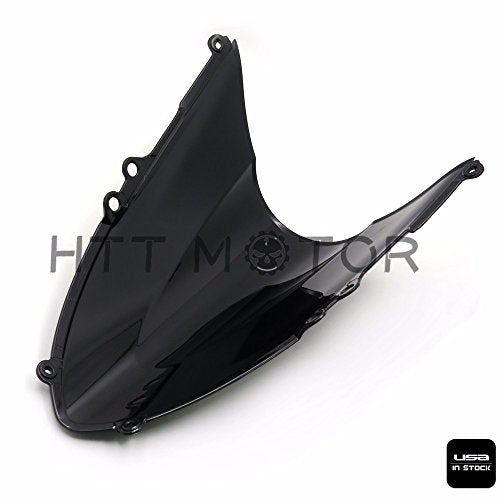 HTTMT- Black Double Bubble Windscreen Windshield For 2012-2014 DUCAT 899/1199 [P/N: CFP-2310-3-CL] - color: Black