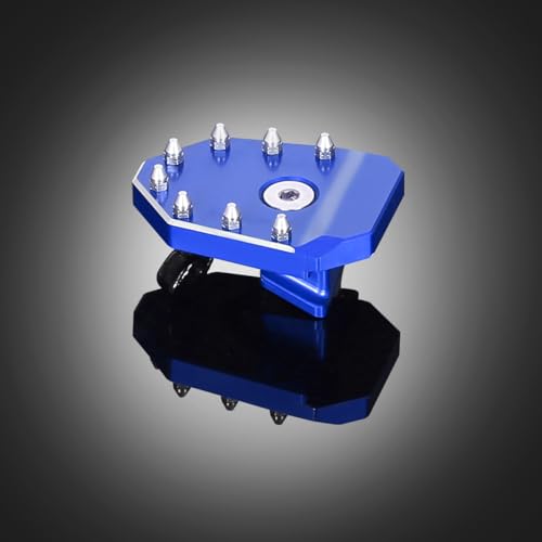 KLR650 Brake Pedal Blue Rear Foot Extension Pedals Motorcycle Rear Pedals Footbrake Lever Pedal Enlarge Extension Pad Aluminum Alloy Compatible With KLR650 2008-2025 - color: Blue