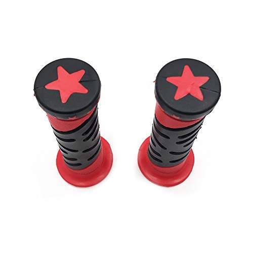 WATERCRAFTS Star Gel Style Grip RED Compatible with ATV Quad WATERCRAFT BOMBARDIER Jet SKI Recon Rincon Kawasaki Brute Force Prairie Bruin Grizzly Kodiak(7/8" Both Side) - color: D