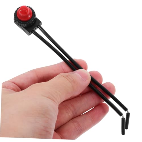 Alipis Waterproof Motorcycle Push Button Switch Wiring Universal Handlebar Control for Motorcycle Brake Light and Engine Switch Sturdy SPST Design for Easy Installation