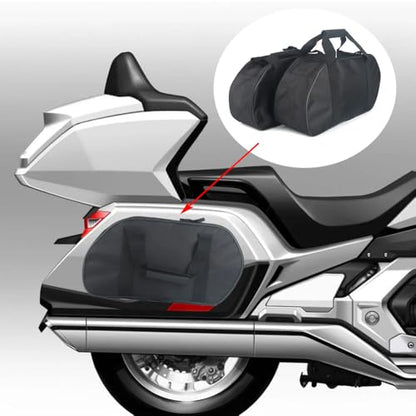Compatible With Honda Goldwing GL1800 Motorcycle with Reinforced Carry Handles GL1800 Saddle Bag Side Luggage Inner Bags - color: Black