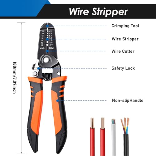 532Pcs Heat Gun for Shrink Tubing, Solder Seal Wire Connectors & Heat Shrink Tubing Kit, 26-6 AWG Waterproof Heat Shrink Wire Connectors with Mini Heat Gun for Marine Electrical - size: 532Pcs with Heat Gun