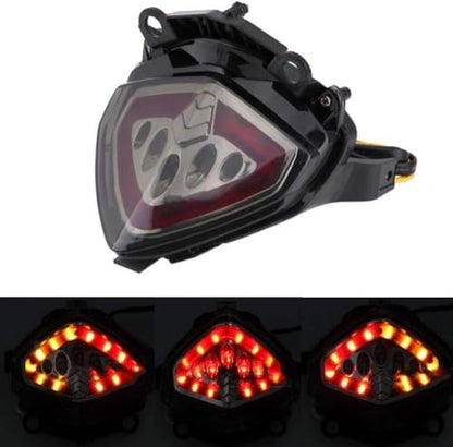 MZS Motorcycle Tail Light, LED Integrated Turn Signal Blinker Clear Compatible with CBR500R CBR 500R CB500F CB500X 2013-2015 - size: CBR500R/CB500F/CB500X