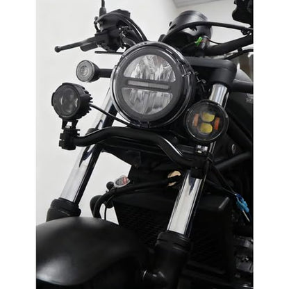 Motorcycle Light Bracket Bar Driving Spot Fog Lamp Turn Signal Fit for Honda Rebel 1100 CMX 500 CM 300 CMX1100 CMX500 CMX300 22mm Bar