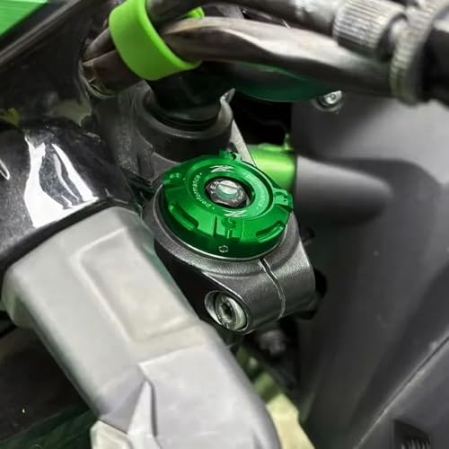 Compatible with Kawasaki Z900 Z650 Z 900 650 Z650 ABS RS SE 2017 2018 2019 2020 2021 2022 2023 2024 2025 Motorcycle Accessories CNC Aluminum Front Forks Trim Cover Cap (Green) - color: Green