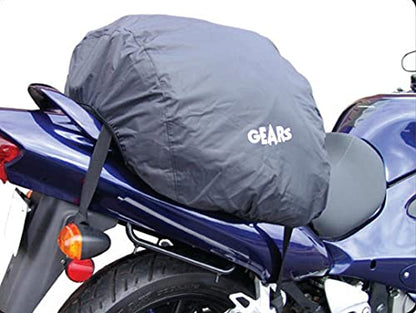 GEARS Navigator Motorcycle Tail Bag | Durable Weather-Resistant Luggage with Waterproof Rain Cover | Universal Fit Rear Seat Storage | Passenger Pillion Seat Cargo Bag | 52L Motorbike Helmet Bag
