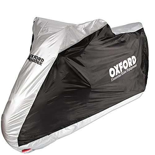 Oxford - Aquatex Outdoor Motorcycle Protective Cover - color: Black/Silver, size: X Large