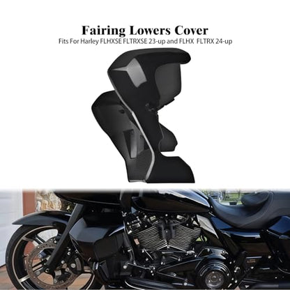 Motorcycle Front Fairing Lowers Cover Engine Spoiler Protector Guard Fit for Harley Touring Street Glide FLHXSE Road Glide FLTRXSE 2023-up and Street Glide FLHX Road Glide FLTRX 2024-up
