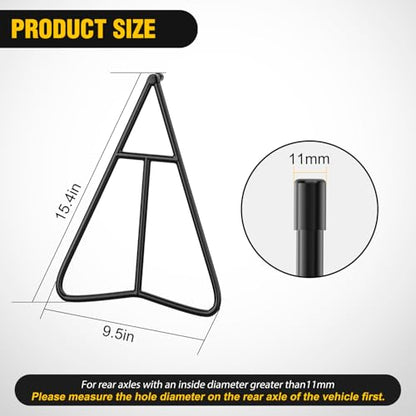 Nilight Dirt Bike Triangle Stand T-shaped Central Support Motorcycle Rear Wheel Paddock Stand for 80-500cc Supermoto Motocross Enduro Pit Bike - color: T-shaped Dirt Bike Triangle Stand