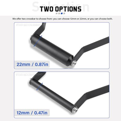 F800GS F 800GS GPS Mount for BMW F750GS F 750GS 2018>2023 F850GS Navigation Bracket Mobile Phone Stand Adapter Accessories (12MM) - color: 12MM