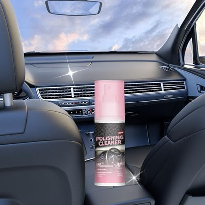 2Pcs Car Interior Cleaner, Polishing Cleaner Detailer Spray. | for Rubber, Leather& More, Multi-Surface Cleaning for Car Interior.