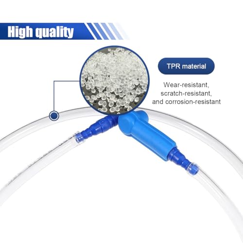 Brake Fluid Bleeder Hose - 6.56 Ft Car Brake Bleeding Hose Oil Fluid Extractor Tool with Adapter - Universal Replacement Tube for Car Motorcycle Braking System Repair (2M-6.56FT) - size: 2M-6.56FT