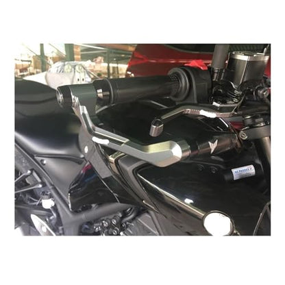 Hand Guards 2023 for Yam&aha MT-07 Mt07 MT-09 Mt09 MT10 Mt 10 Motorcycle Handlebar Grips Brake Clutch Levers Guard Protector, Red - color: Red