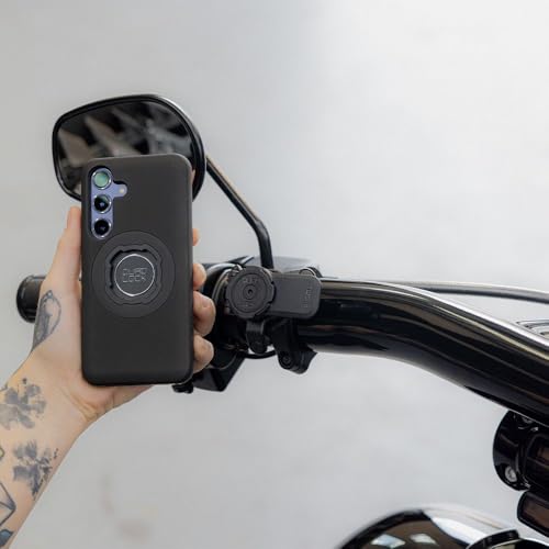 Quad Lock Motorcycle Handlebar Phone Mount PRO - Large with Vibration Dampener and MAG Phone Case for iPhone 17 Air - size: iPhone 17 Air