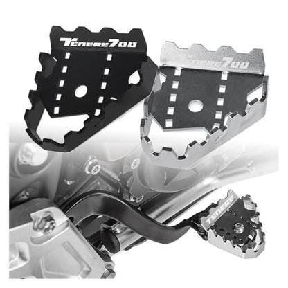 Motorcycle Foot pegs for Super for Tenere 1200 Tenere1200 XT1200Z XT1200ZE XTZ1200 2010-2024 Brake Lever Pedal Enlarger Extension Peg Pad Parts - color: Without sliver