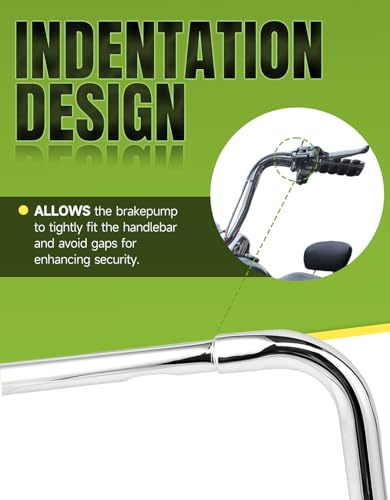 Green-L 1 1/4" Ape Hanger 16" Rise Handlebars Fit for Harley Sportster XL883 XL1200 Softail FLST FXST Custom Motorcycle 1.25" Handle Bar - size: 16" Rise, style: Style A Chrome