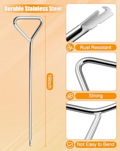 19 Inch Spring Removal Tool Set for Snowmobiles Dirt Bikes and Motorcycles, Spring Puller Push and Twist with Full Loop Handle - size: 19 Inch