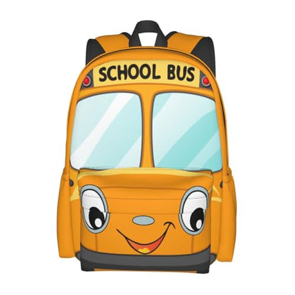 Yellow School Bus Car Backpack Bookbag Laptop Backpacks Multipurpose Daypack for Boys Girls School Men Women Travel Hiking - color: Car