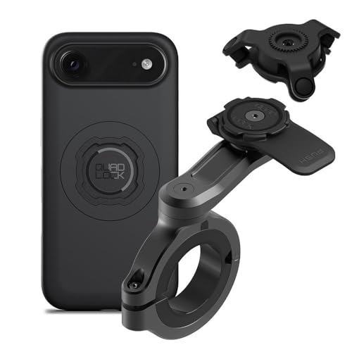 Quad Lock Motorcycle Handlebar Phone Mount PRO - Large with Vibration Dampener and MAG Phone Case for iPhone 17 Air - size: iPhone 17 Air