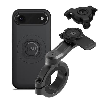 Quad Lock Motorcycle Handlebar Phone Mount PRO - Large with Vibration Dampener and MAG Phone Case for iPhone 17 Air - size: iPhone 17 Air