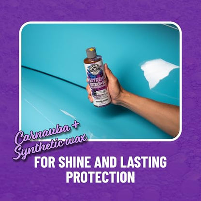 Chemical Guys Extreme Bodywash & Wax Foaming Car Wash Soap - Soap for Foam Cannons, Foam Guns, or Bucket Washes for Cars, Trucks, Motorcycles, RVs, and More, Grape Scent - 64 oz (Half Gallon) - size: 64 Ounce (Pack of 1)