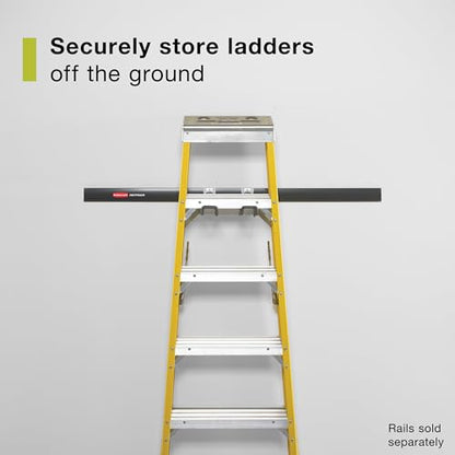 Rubbermaid FastTrack Ladder Hook Garage Wall/Ladder Hanger Wall Mount and Heavy Duty Organization for Home/Garage/Wall/Shed - size: 1 Count (Pack of 1), style: Ladder Hook