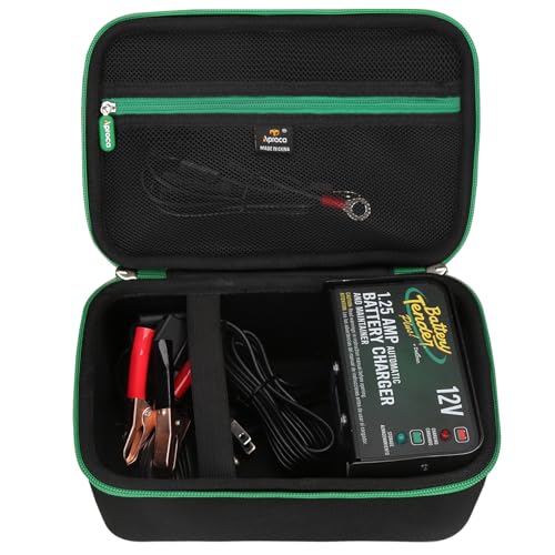 Aproca Case Compatible with Battery Tender Plus 12V 1.25 AMP Car & Motorcycle Battery Charger Maintainer, Portable Storage Bag for Accessories (Case Only)