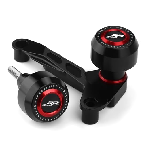 Motorcycle Frame Sliders Falling Protection CNC Compatible with S1000RR 2025 2024 2023 Crash Protector Pad Engine Fairing Guards S 1000 RR S1KRR S1000 RR S 1000RR S1000RR Accessories (Red) - color: red