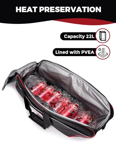Motorcycle Cooler Bag is Designed to Fit Models from Harley-Davidson and Indian with Side Trunks. It is Crafted from Premium Fabrics and Features Waterproof Technology.
