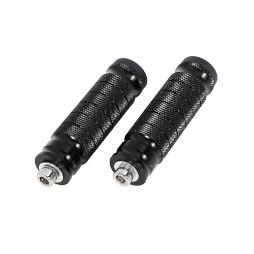 1 Pair 6mm Aluminum Aolly Motorcycle Rearset Rear Set Footrest Footpeg Foot Rest Peg Motorbike Cycling Black Auto Replacement Parts