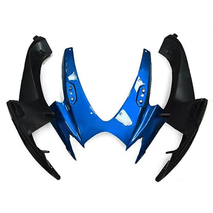 FLPRO ABS Plastic Fairing Kit Compatible for Suzuki 06 07 GSXR600 GSXR750 K6 2006 2007 GSX-R600 GSX-R750 Fairings Injection Motorcycle Bodywork Gloss Blue Black Body Kits - color: Gloss Blue Black-3