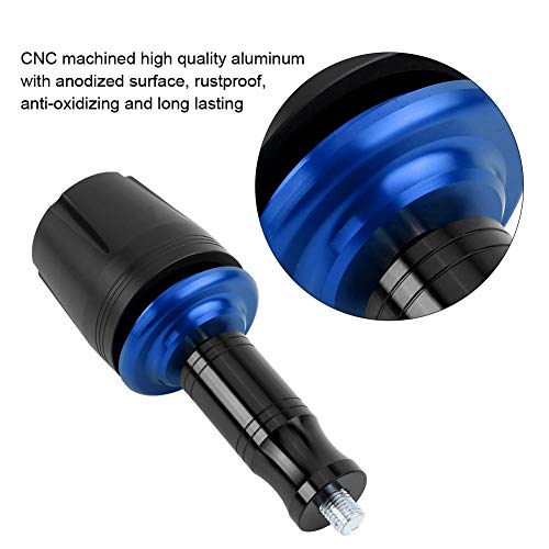 Frame Slider Crash Protector, CNC Aluminum Alloy Motorcycle Frame Sliders, Universal 10mm Crash Pad Protector for Z125 (Blue)