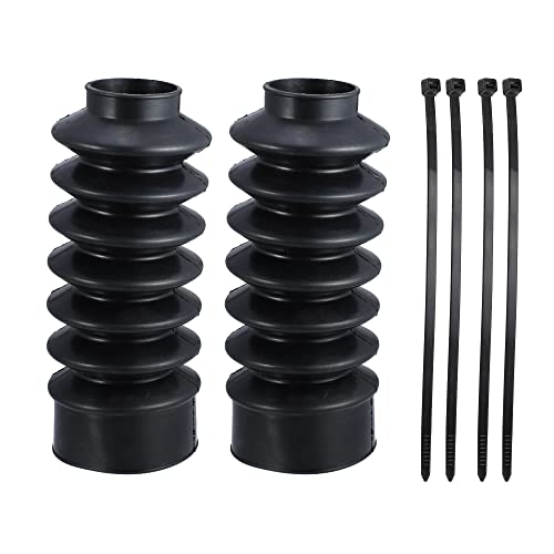 X AUTOHAUX 2 Pcs Motorcycle Front Fork Guards Covers Shock Absorbers Boots 39mm Universal for Harley Sportster XL883 1200 for ATV UTV