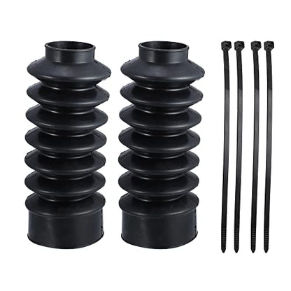 X AUTOHAUX 2 Pcs Motorcycle Front Fork Guards Covers Shock Absorbers Boots 39mm Universal for Harley Sportster XL883 1200 for ATV UTV