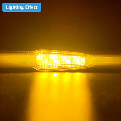 LED Turn Signal Light E-MARK Vehicle Inspection 2pcs set Motorbike Universal High brightness DC12V - color: Clear / 2pcs, size: Model 1