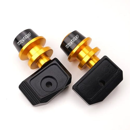 Compatible with Grom 125 2024 2025 MSX125 MSX 125 2013-2021 2022 2023 Grom Accessories CNC Motorcycle Swingarm Spools Sliders Rear Wheel Axle Stand Screws Adapter (Gold) - color: Gold