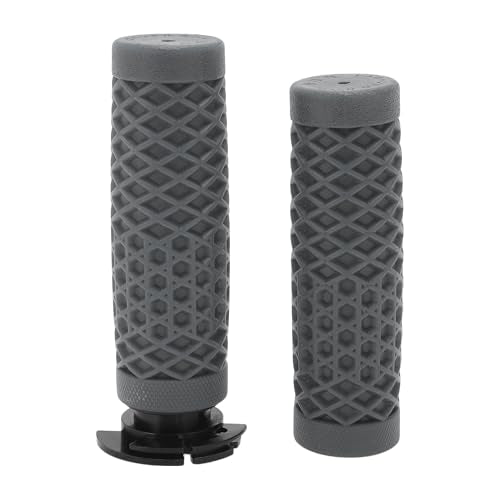 Motoforti 7/8" 22mm 15/16" 24mm Motorcycle Hand Grips Cover Kit Non Slip TPU Handlebar Grips for Motorcycle Scooter Bicycle ATV Dark Gray 1 Set - color: Dark Gray